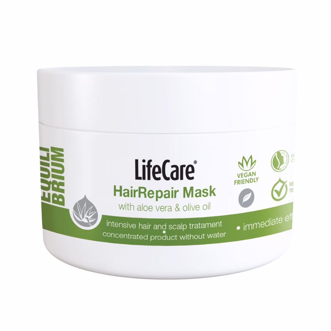 Life Care - Repair mask for hair and scalp, with BIO aloe vera and olive oil, EQUILIBRIUM, Life Care®