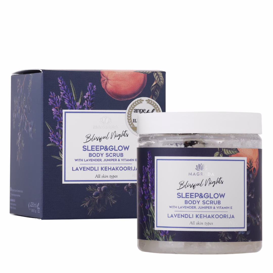 Magrada Organic Cosmetics - Lavender Body Scrub with Grapefruit Essential Oil